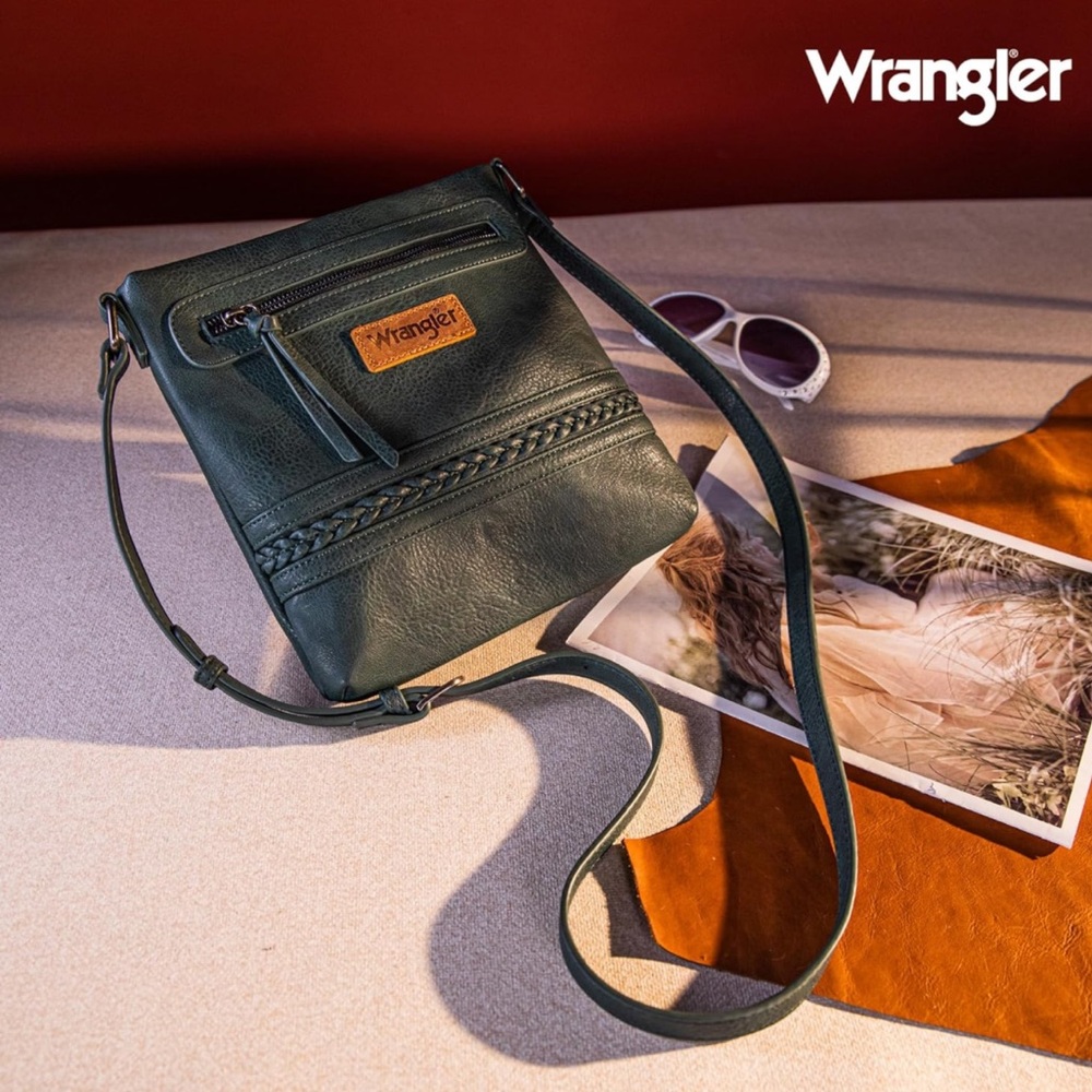 Wrangler Crossbody Bags for Women Western Hand Woven Satchel Purse